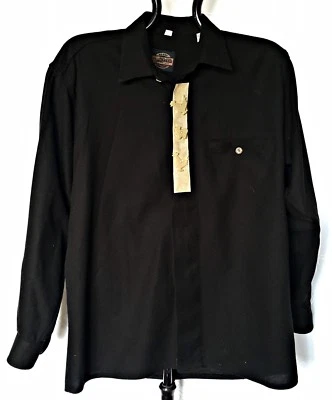 CAMICIA UOMO MANOR HOUSE TYROL OKTOBERFEST DIRNDL COTONE NERO - TAGLIA:US16 /EU40 - Immagine 1 di 4