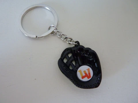 Las Vegas Aviators Keychain Black Metal Baseball Mitt 4" Cover