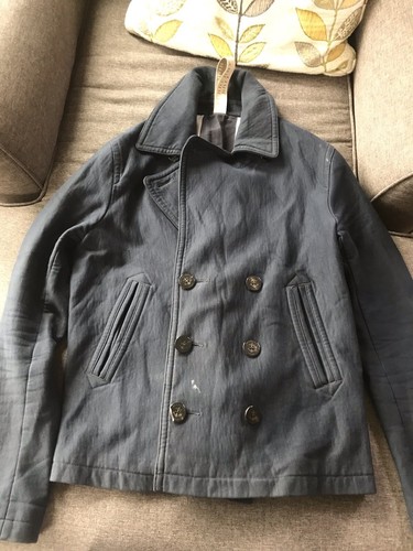 Cappotto sportivo blazer medio Burberry Brit da uomo blu **leggi descrizione