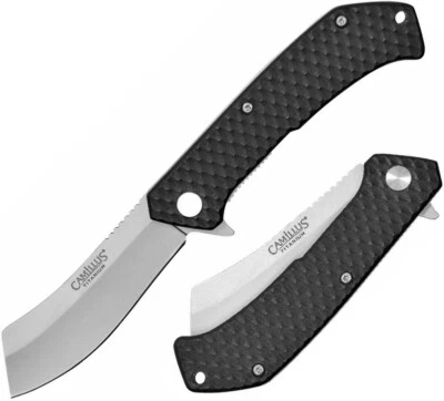 Cuchillo Plegable Camillus Barbero 3" Recubierto de Titanio 440 Hoja de Acero Mango de Nylon Foto 1 de 4