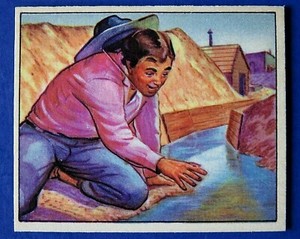 1949 BOWMAN WILD WEST James Marshall Strikes Gold CARD #A-20 ~ NM/MT