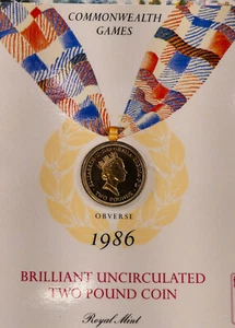 *Kengo* 1986 United Kingdom Commonwealth Games Commemorative £2 coin - Bild 1 von 3