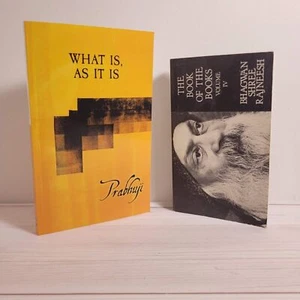Spirituality Books Lot of 2 Prabhuji Osho Buddhism Yoga Meditation Dhammapada - Picture 1 of 10