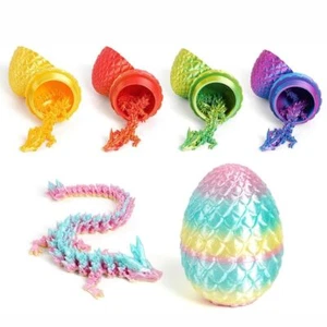 Creative 3D Articulated Dragon Toys 3D Printed Dragon Egg Office Ornaments - Picture 1 of 22