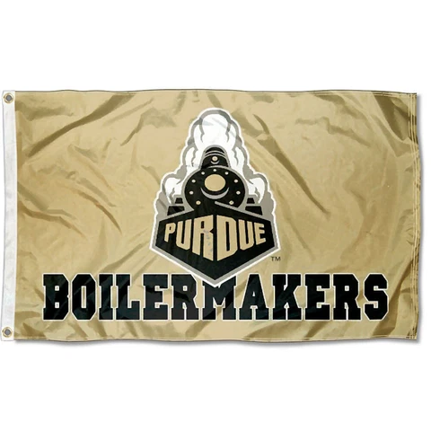Purdue University Boilermakers Flag PU Large 3x5 Cover