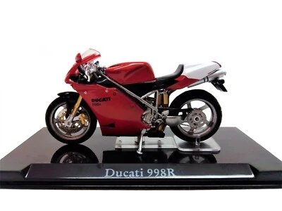 Modellino Moto Ducati 998 R in Scala 1:24 con Teca in Plexiglass - Immagine 1 di 4