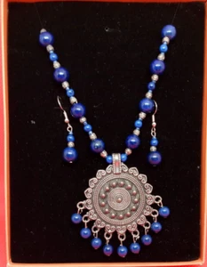 Canyon Sky Southwest inspiriert Halskette & Ohrring Set - Bild 1 von 5