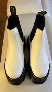 Dr. Martens 2976 Quad Chelsea Boot White Platform Size Womens 6 - Picture 1 of 4