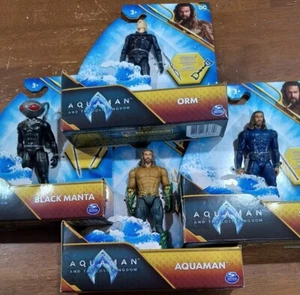 DC Aquaman&The Lost Kingdom First Edition 4-Figure Set with Orm, Manta 4” NEW - Picture 1 of 1