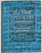 J. S. Bach Open Score The Well-Tempered Clavier Book II By L. Goldberg 1st Editi