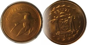 CENTAVO BELICE 1974 Y 1976, BU - Lote de 2 monedas - Imagen 1 de 2