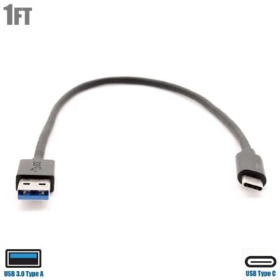 1FT USB-C 3.1 Type C to USB 3.0 Type A Sync Data Charge Cable Fast Charging Cord - Image 1 of 4