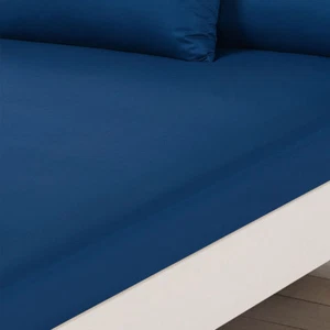 Extra Deep Fitted Sheet Bed Sheets 100% Cotton Poly Single Double King SuperKing - Picture 1 of 6