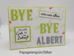 XXL Abschiedskarte A4 Kollege Kollegin BYE BYE, Jobwechsel, Rente, Ruhestand - Bild 1 von 9