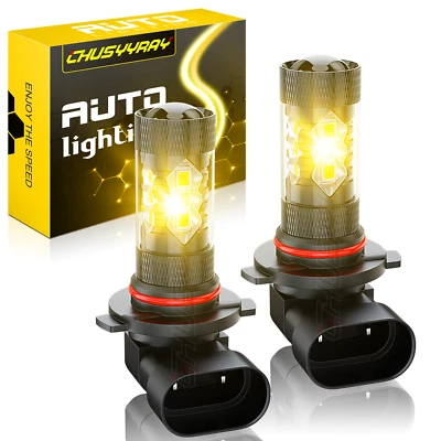 2x LED Fog Light Bulb KIt 4500K Yellow For Chrysler Pacifica 2004 2005 2006-2008 - Image 1 of 4