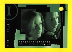 2001 Inkworks The X-Files Seasons 6 & 7 Pieceworks Redemption Card XPR1 Scully - Picture 1 of 3