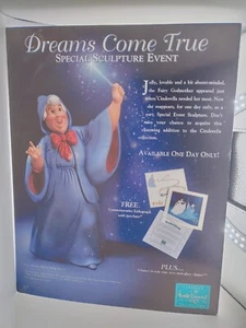 Cartón publicitario de evento de colección Disney WDCC Cenicienta Hada Madrina 1996 - Imagen 1 de 12