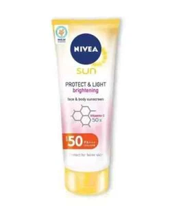NIVEA Sun Protect & Light Brightening SPF50+ Sun screen 70ml FREE SHIPPING WORLD - Picture 1 of 2
