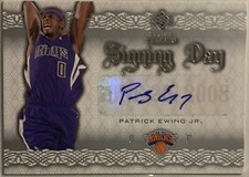 2008-09 SP Rookie Threads Patrick Ewing Jr. Signing Day RC Rookie Auto #SD-PE