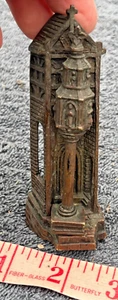 antique bronze church castle door knocker wall brick victorian small - Picture 1 of 23
