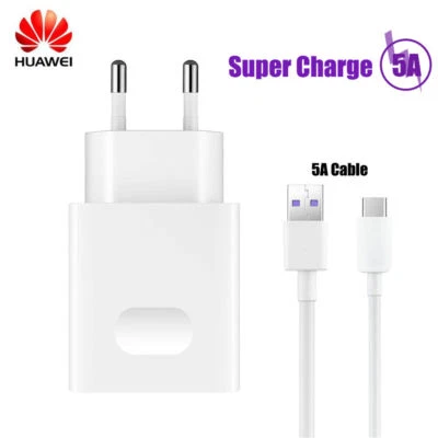Original Huawei 5A SuperCharge Ladegerät Ladekabel USB-C Kabel P20,P20 Pro - Bild 1 von 4