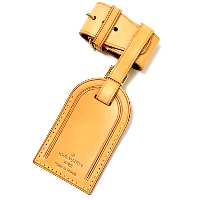 Подлинный Louis Vuitton натуральной кожи NameTag и Poignet комплект б/у Японии (новый) - Изображение 1 из 4