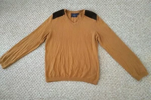 TOPMAN Men's Jumper Pullover Mustard Brown Small - Picture 1 of 12