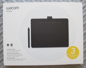 Wacom Intuos Medium Bluetooth Graphics Drawing Tablet Czarny - Zdjęcie 1 z 3