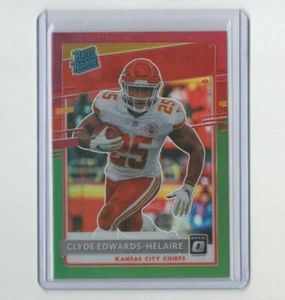 2020 Optic Red Green Prizm Clyde Edwards-Helaire Parallel Rookie Card! CHIEFS RB - Picture 1 of 1