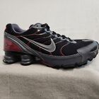 Nike Shox Turbo VI Black Red Gray Athletic Shoes 555341-006 Men Size 7.5