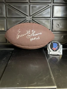Emmett Thomas signed NFL football Beckett authentication Kansas City Chiefs HOF - Picture 1 of 3