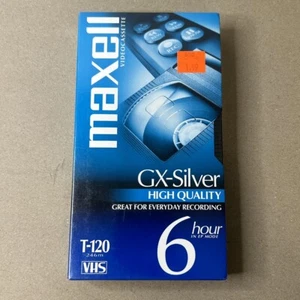 Maxell VHS GX-Silver T-120 High Quality Video Tape Cassette Brand New Sealed - Picture 1 of 2