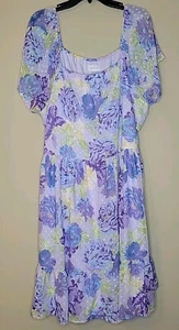 Kinder Place Kleid Erwachsene Frauen Mommy & Me Blütenblatt lila Größe XXL NEU 70 $ - Bild 1 von 6