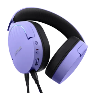 Trust GXT 490P Fayzo, Auriculares con Cable para Juegos, Micrófono, Púrpura - Imagen 1 de 5