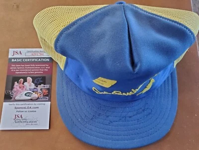 Vintage Autographed Dale Earnhardt Sr Hat Cap JSA COA Nascar #3 Early Signature - Image 1 of 4
