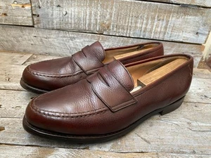 Crockett and Jones Boston Penny-Halbschuhe kieselfarben braun Größe UK 10 US 11 - Bild 1 von 15