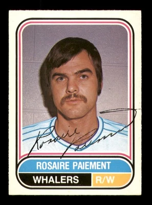 Rosaire Paiement Signed 1975-76 O-Pee-Chee WHA Card 106 Hartford Whalers - Image 1 of 2