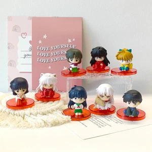 Juego de 4 figuras Inuyasha Kikyo Sesshoumaru Kagome anime dibujos animados muñeca regalo - Imagen 1 de 6