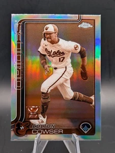 2025 Topps cromo #44 Colton Cowser refractor sepia Baltimore Orioles  - Imagen 1 de 2