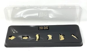 (C) Monopoly Empire Board Game Replacement Pieces GOLD Movers Tokens & Dice - Picture 1 of 3