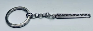 Tiffany & Co. Sterling Silver Keychain Bar Tag Charm 925 GD - Picture 1 of 5