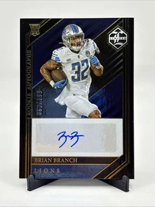 2023 Panini Limited - Rookie Autographs #209 Brian Branch /199 (AU, RC) - Picture 1 of 2