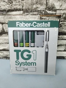 Juego de bolígrafos de dibujo técnico sistema Faber-Castell TG1 VINTAGE caja original - Imagen 1 de 7