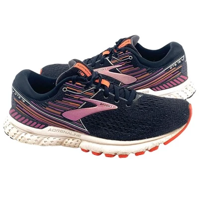 Brooks Adrenaline GTS Running Shoes Womens Sz 9.5 B Black Purple 19 1202841B080 - Image 1 of 4