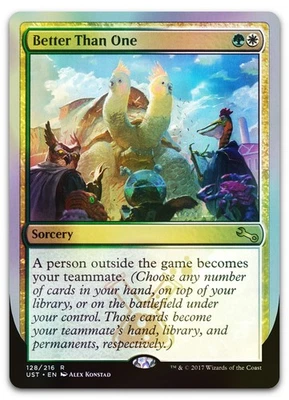 Better Than One #128 (Foil) (NM) Unstable UST Magic MTG - Image 1 of 2