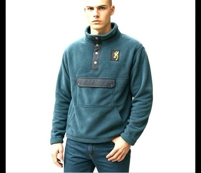 Pullover polar Browning vintage raro nuevo con etiquetas L exterior Foto 1 de 4