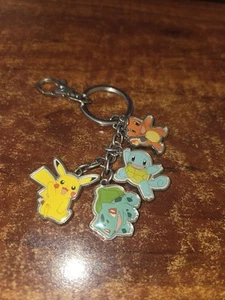 Pokemon Personajes Pikachu Bulbasaur Charmander Squirtle 2016 Llavero D81 - Imagen 1 de 2
