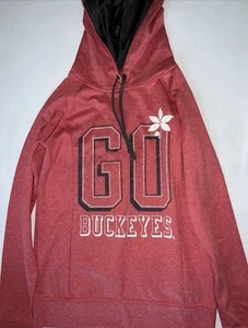 Ohio State Varsity Apparel Buckeyes Red Dri-Fit Hoodie Hooded Sweatshirt Small - Picture 1 of 4