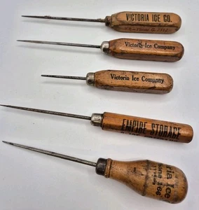ANTIQUE VICTORIA EMPIRE STORAGE ICE PICKS BC CANADA VANCOUVER ISLAND RB - Picture 1 of 19