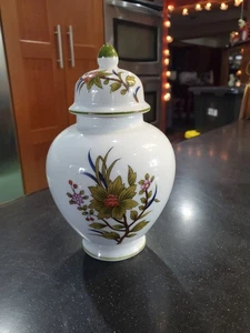 Vintage Andrea von Sadek Floral mit Vögeln Deckel Ingwer Dose - Bild 1 von 13